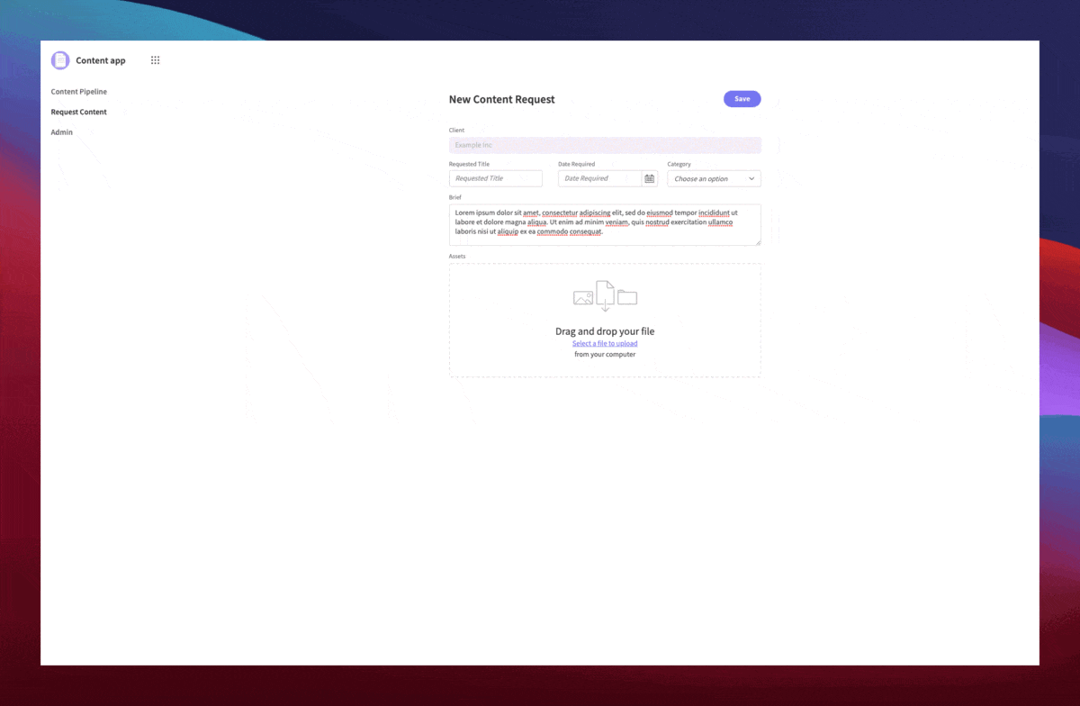 Content approval Gif Content approval free app template