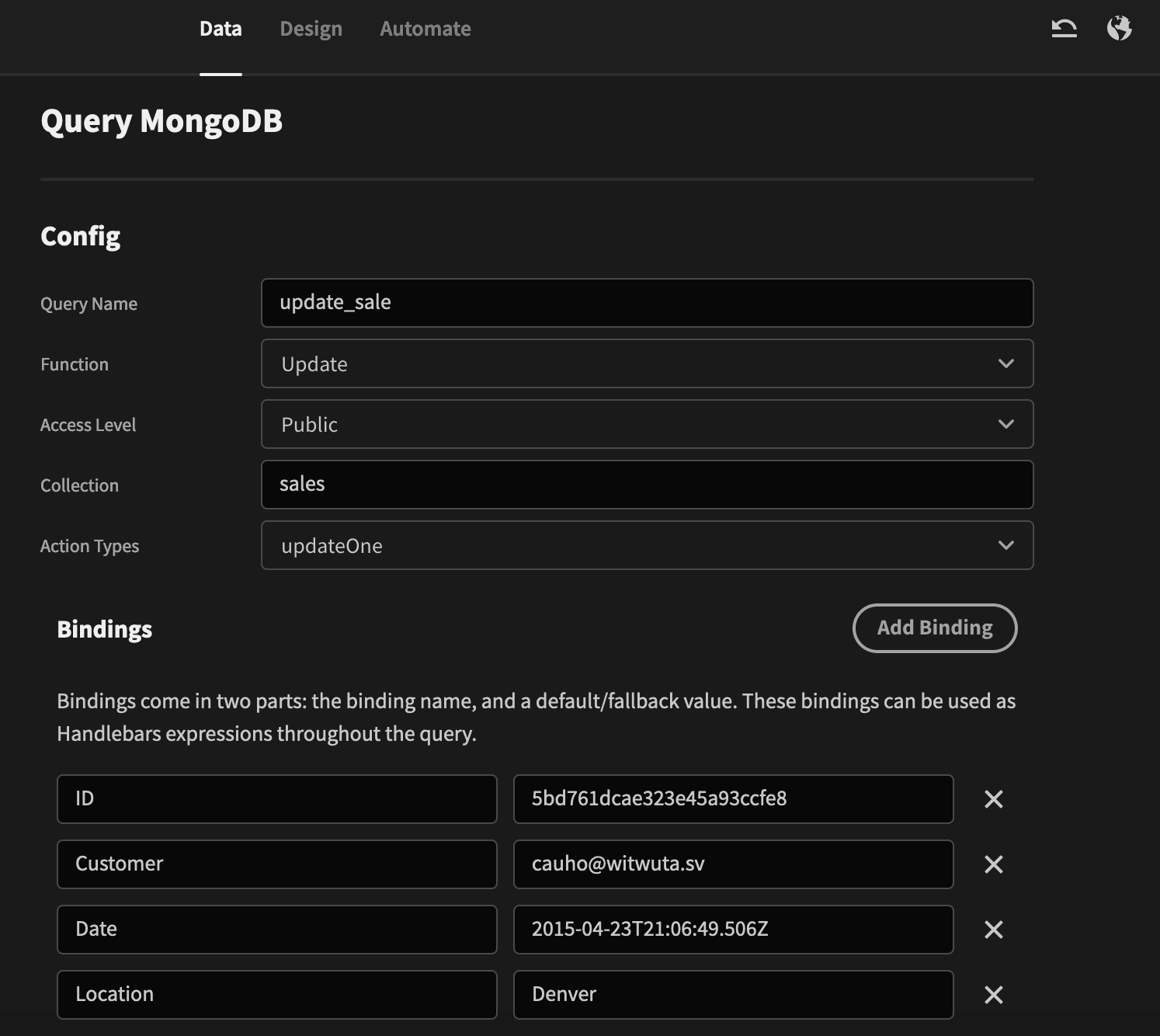 Update Sale Query Update Sale Query