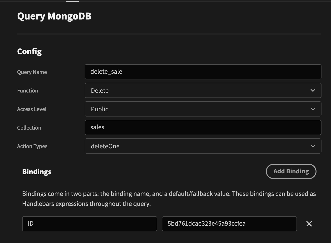 MongoDB CRUD App Delete MongoDB CRUD App delete query