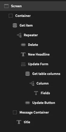 How to build a database GUI component tree How to Build a database GUI component tree