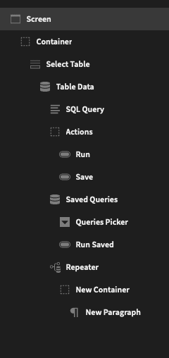 Database GUI screenshot Database GUI screenshot