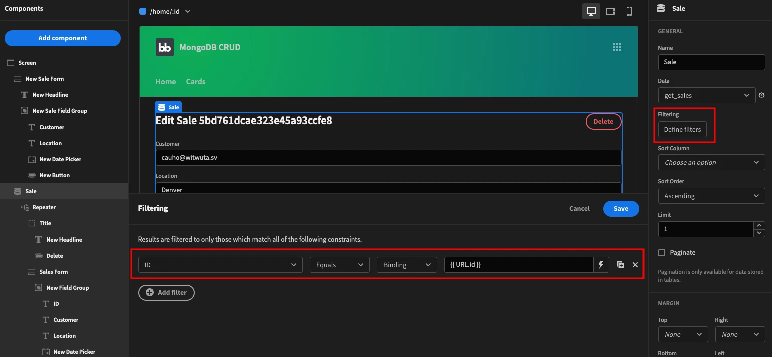 Filter data provider Filter data provider