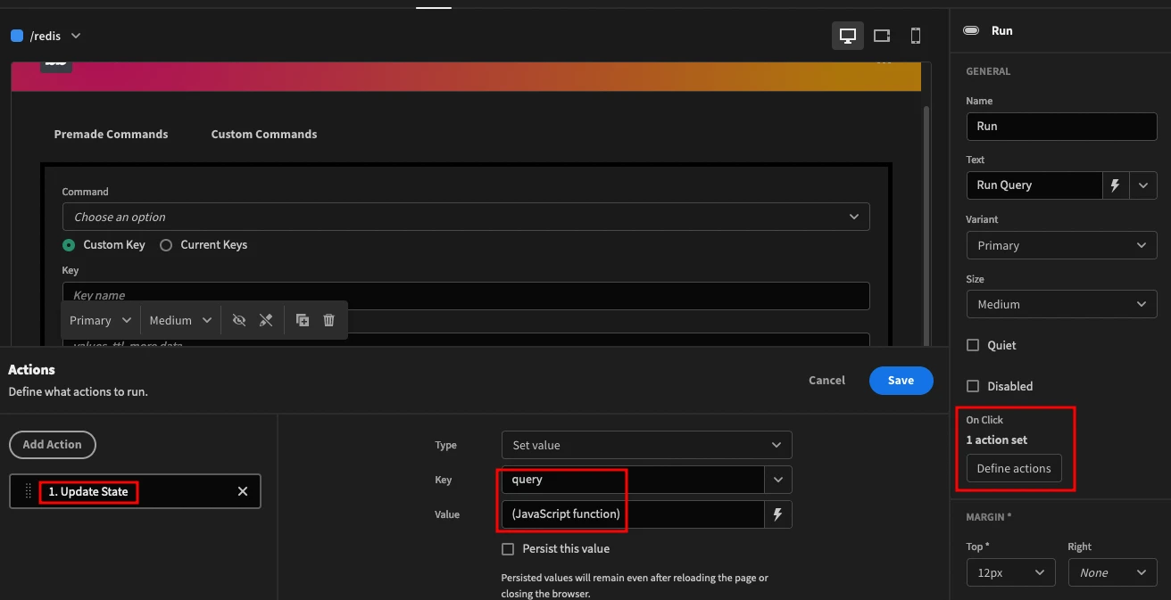 Button Actions