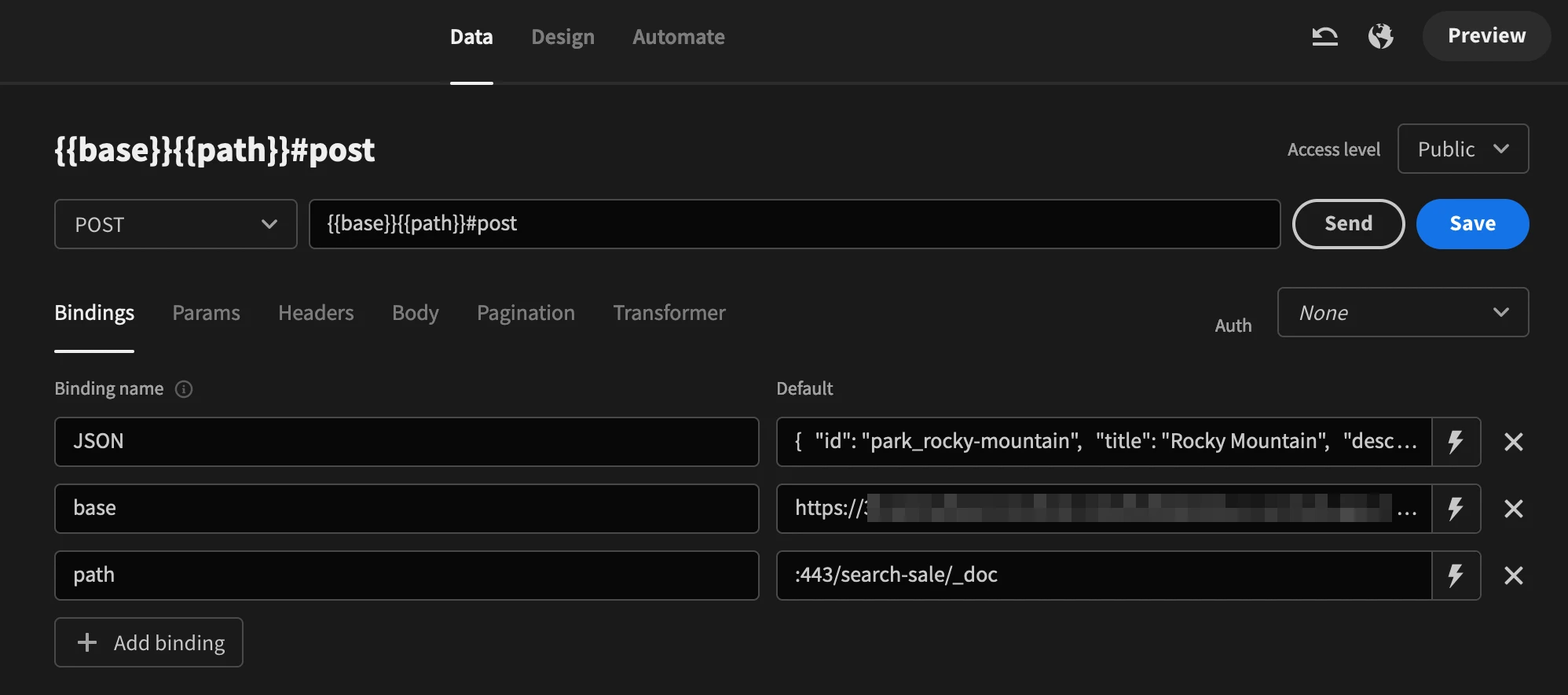 Configure query Configure query