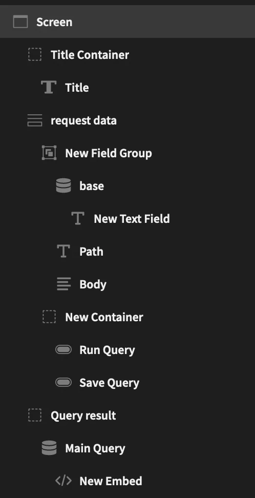 Component Tree Component Tree