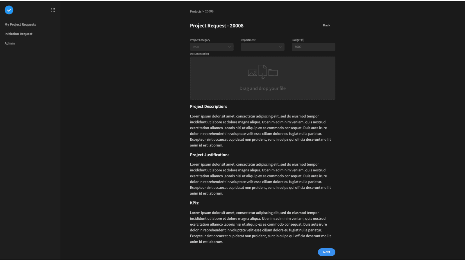Workflow example