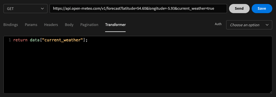 Transform API data Transform API Data