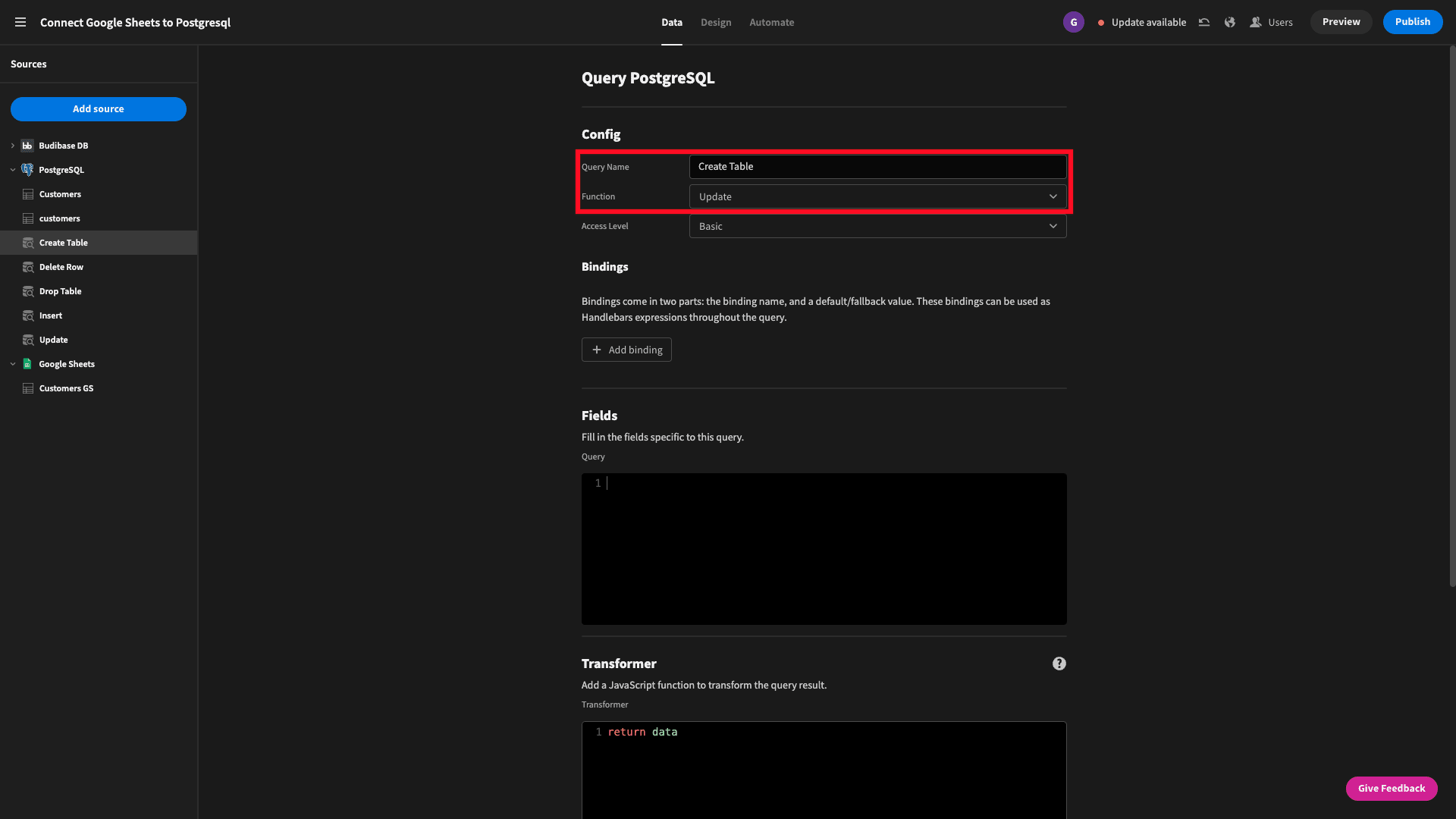 Create Queries Create Queries