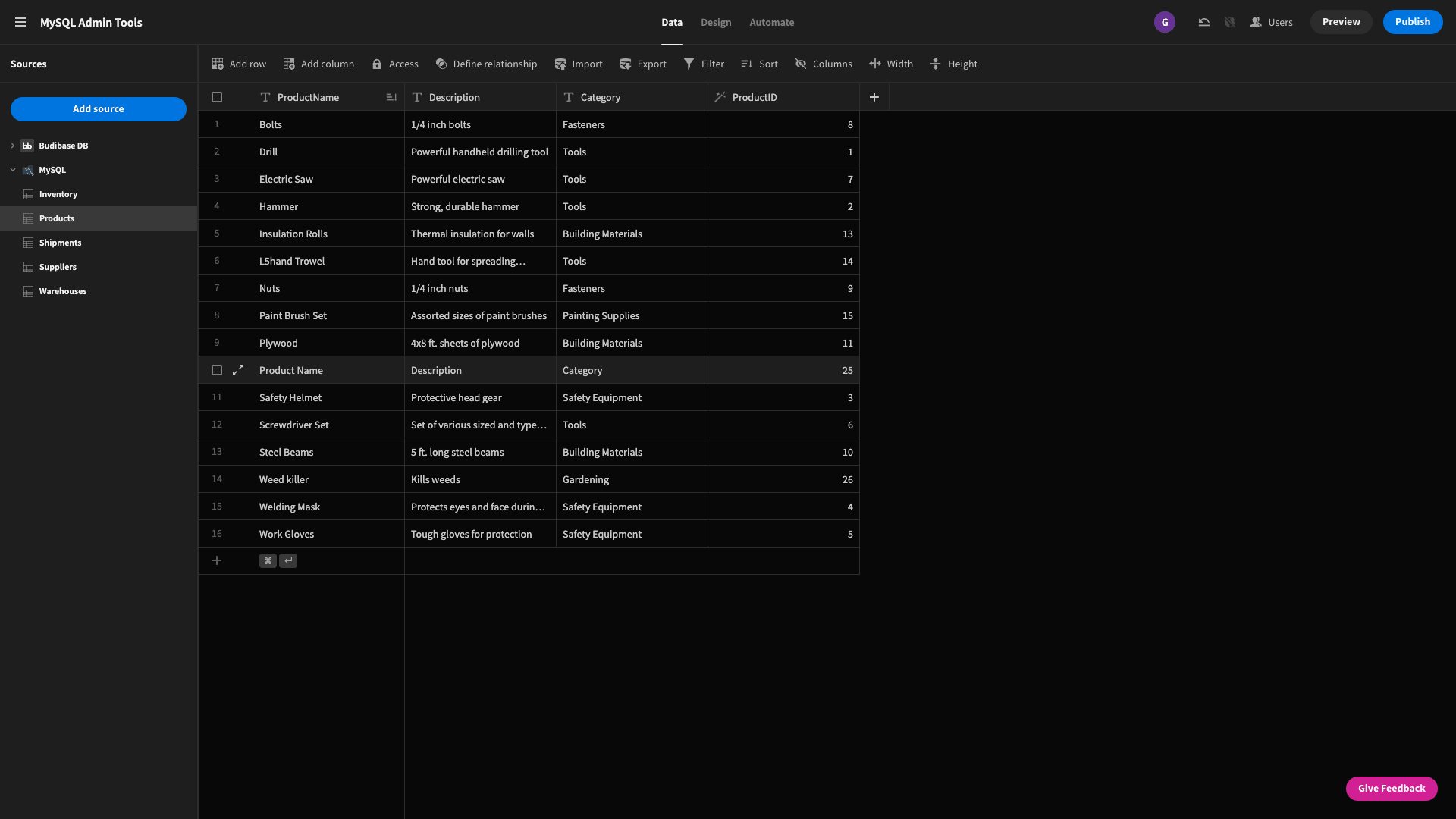 MySQL Admin Tools MySQL Admin Tools
