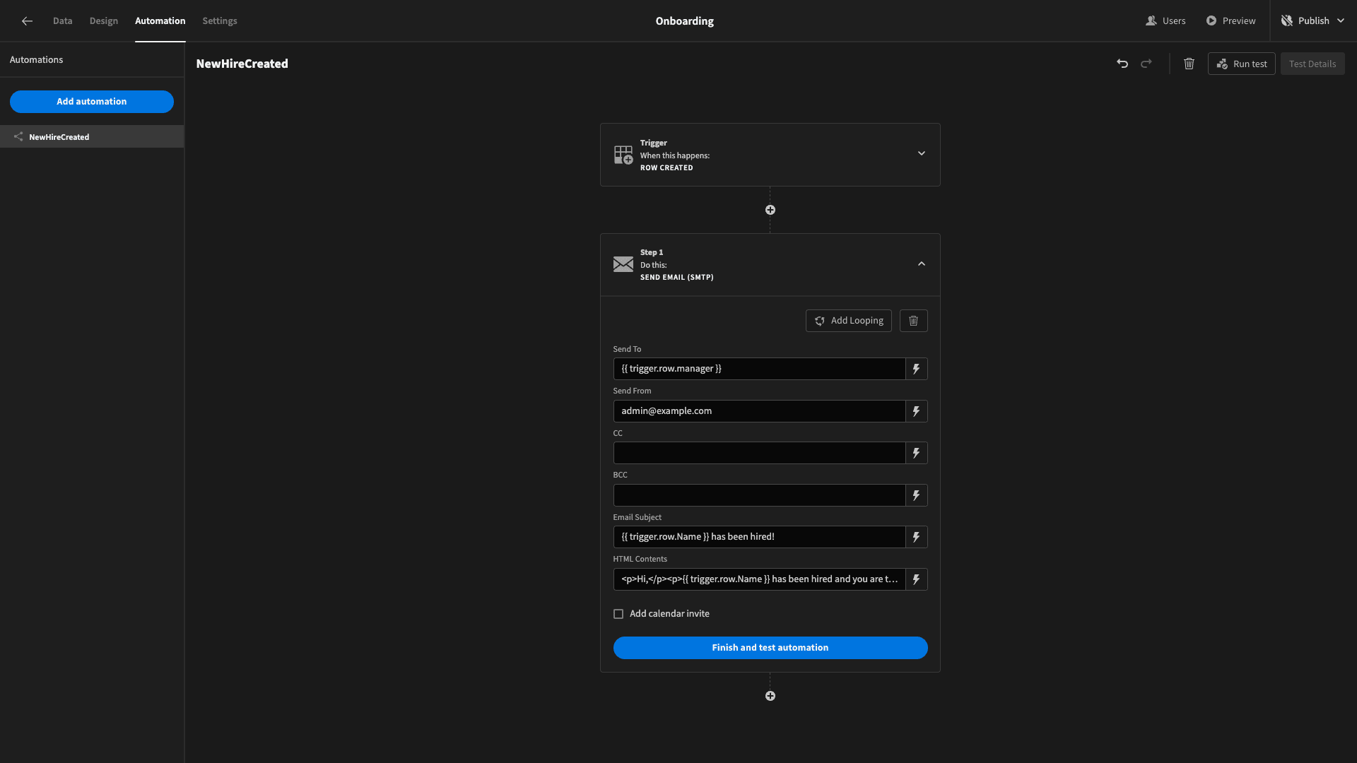 Email automation Email automation