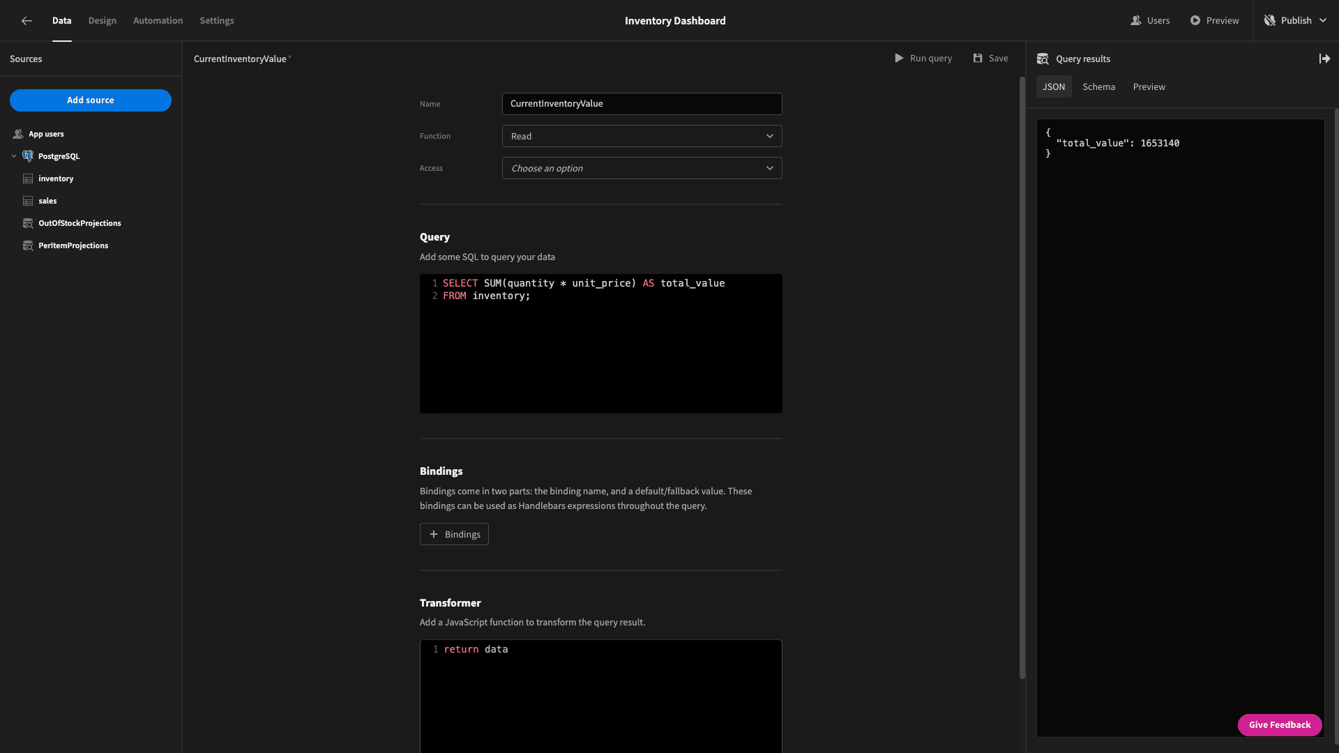 Inventory Dashboard Inventory Dashboard
