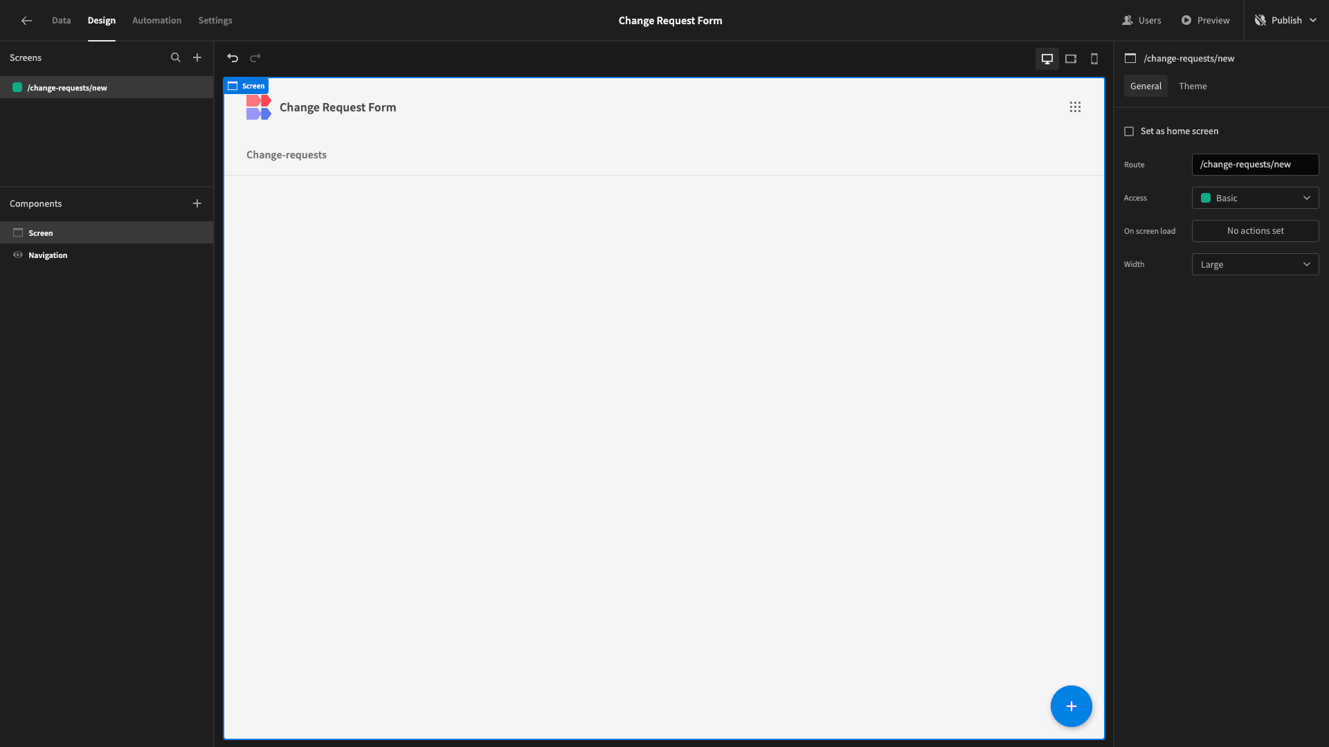 Blank Screen
