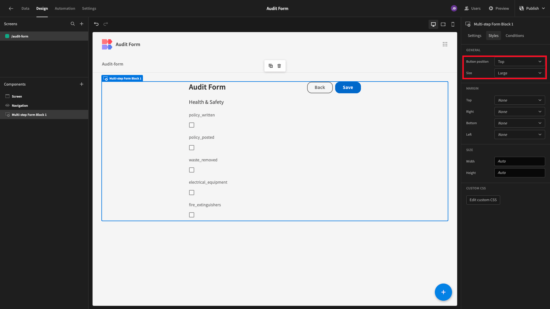 Audit Form