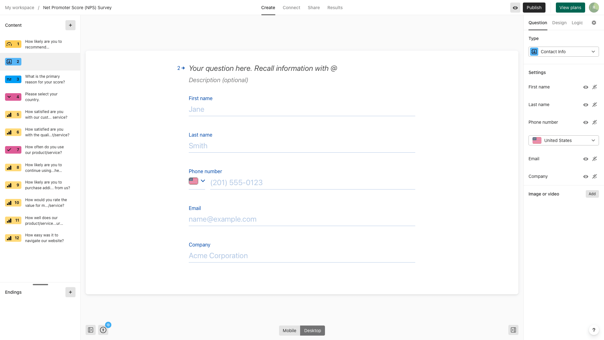 JotForm UI
