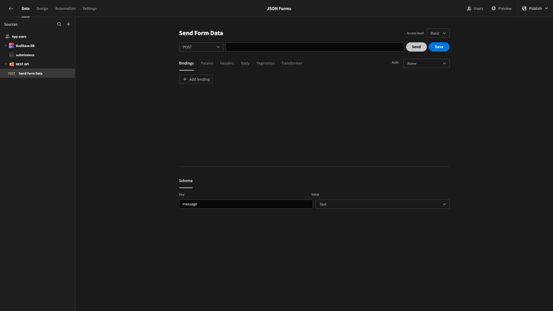 Form Data to JSON