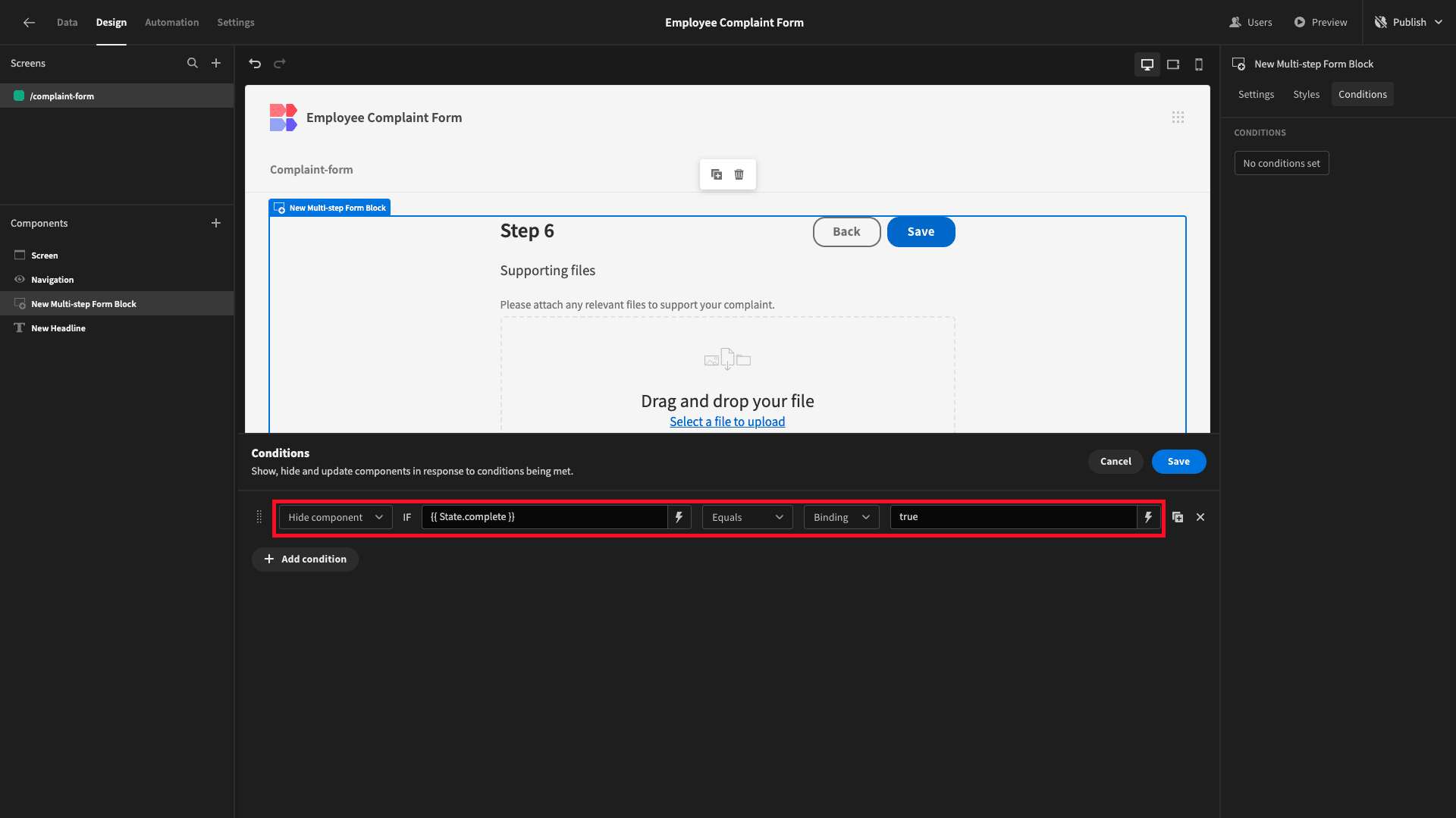 Conditional Form
