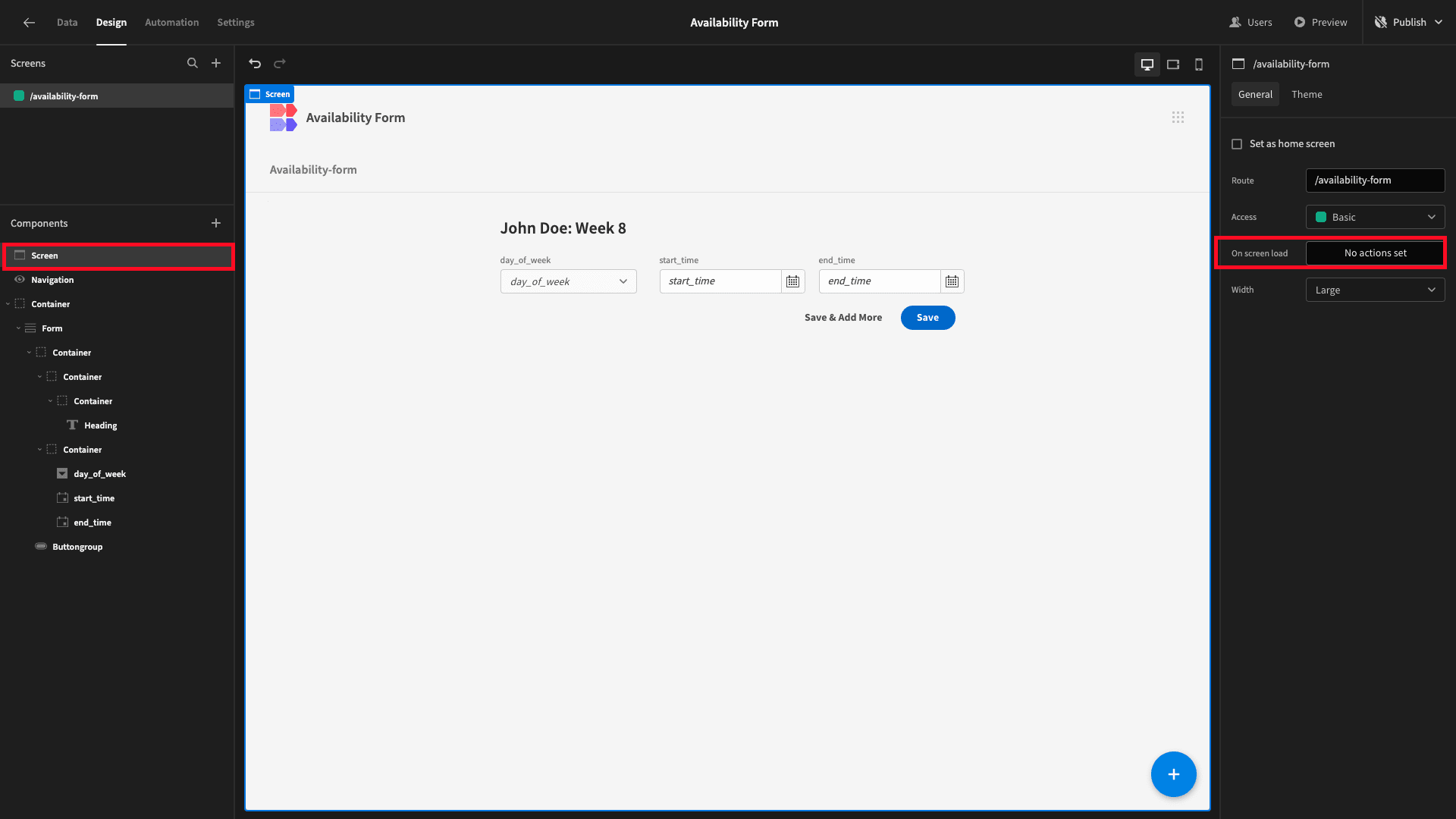Load ACtions Load