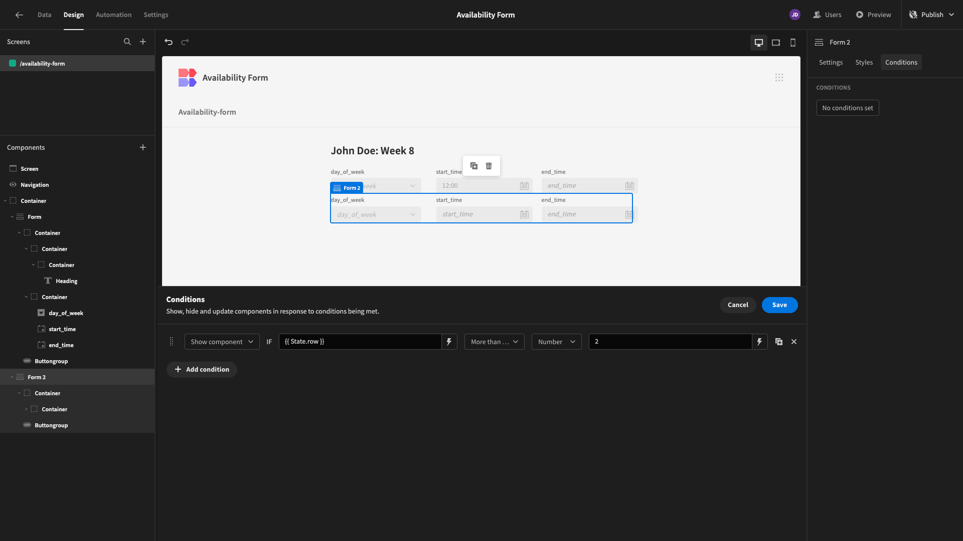 Show Component Show Component