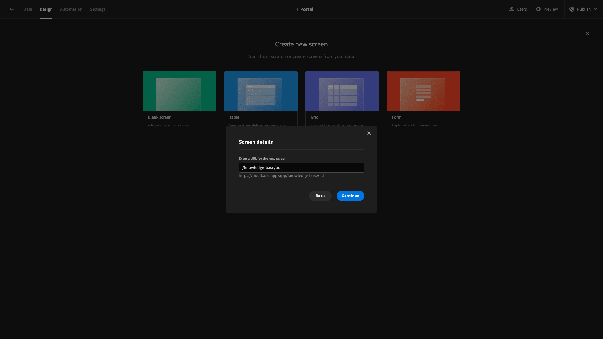 New Screen New screen