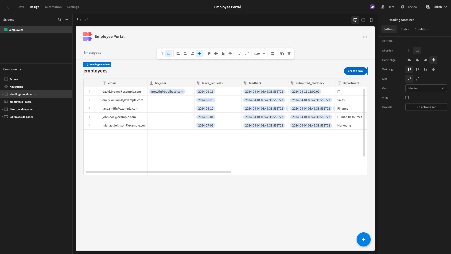 Employee Portal