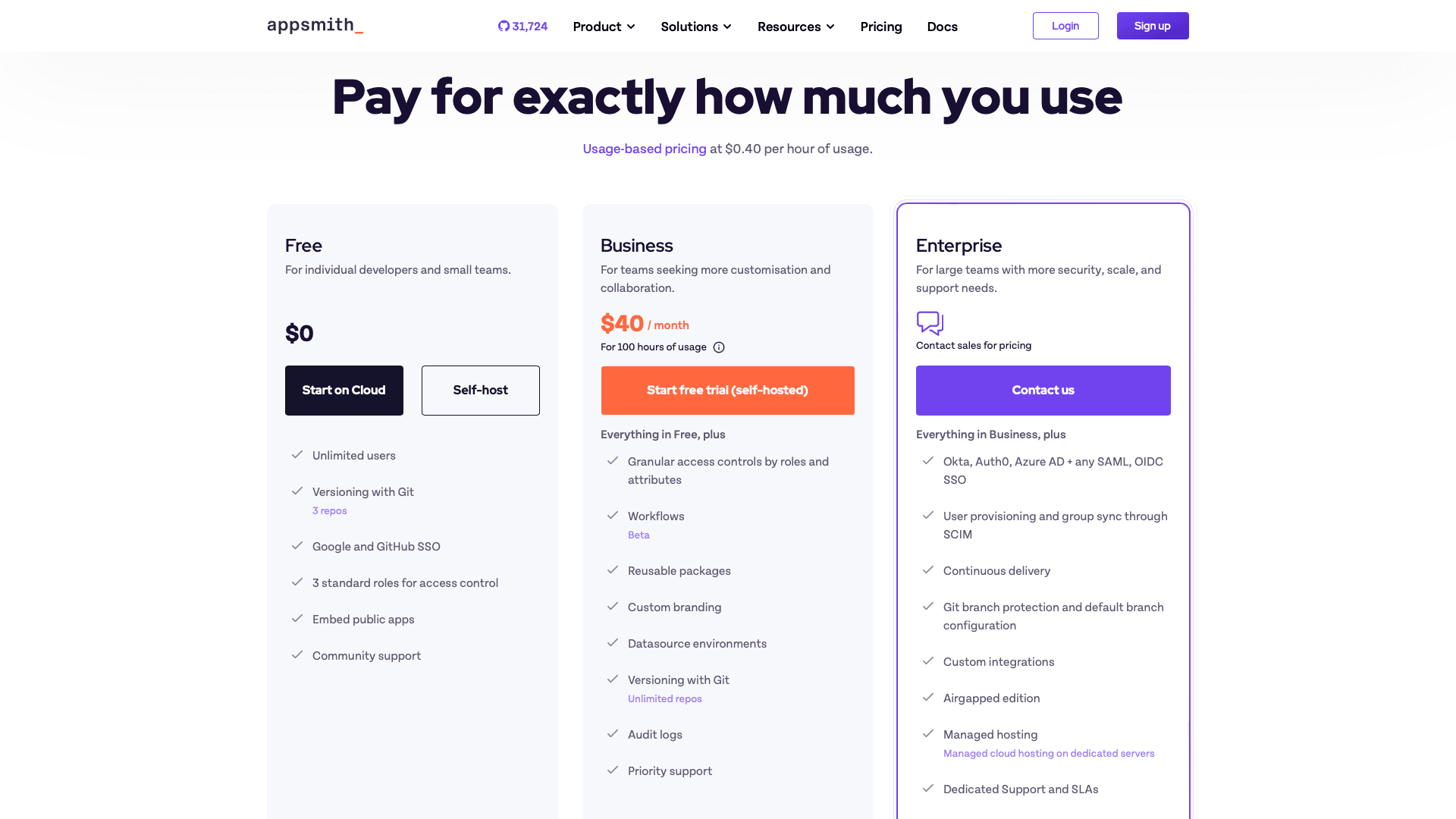 Appsmith Pricing Appsmith pricing