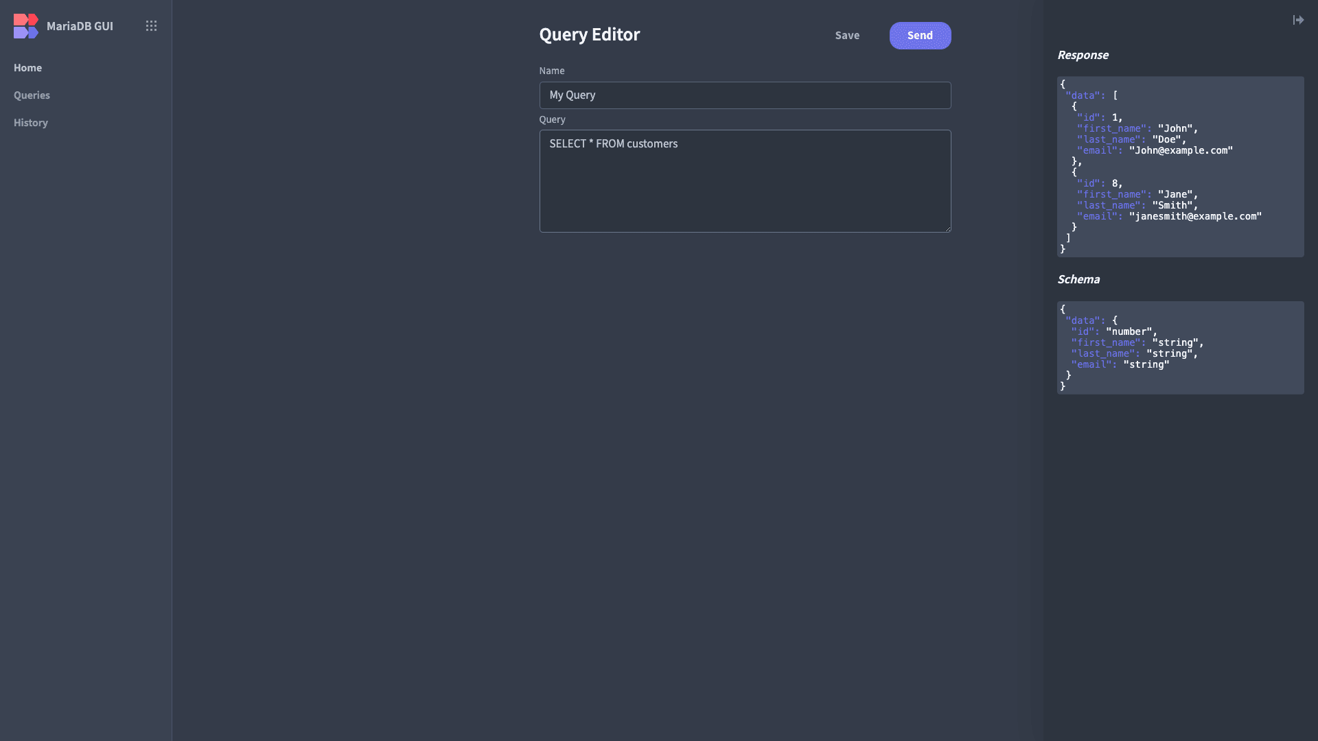 MariaDB GUI MariaDB GUI