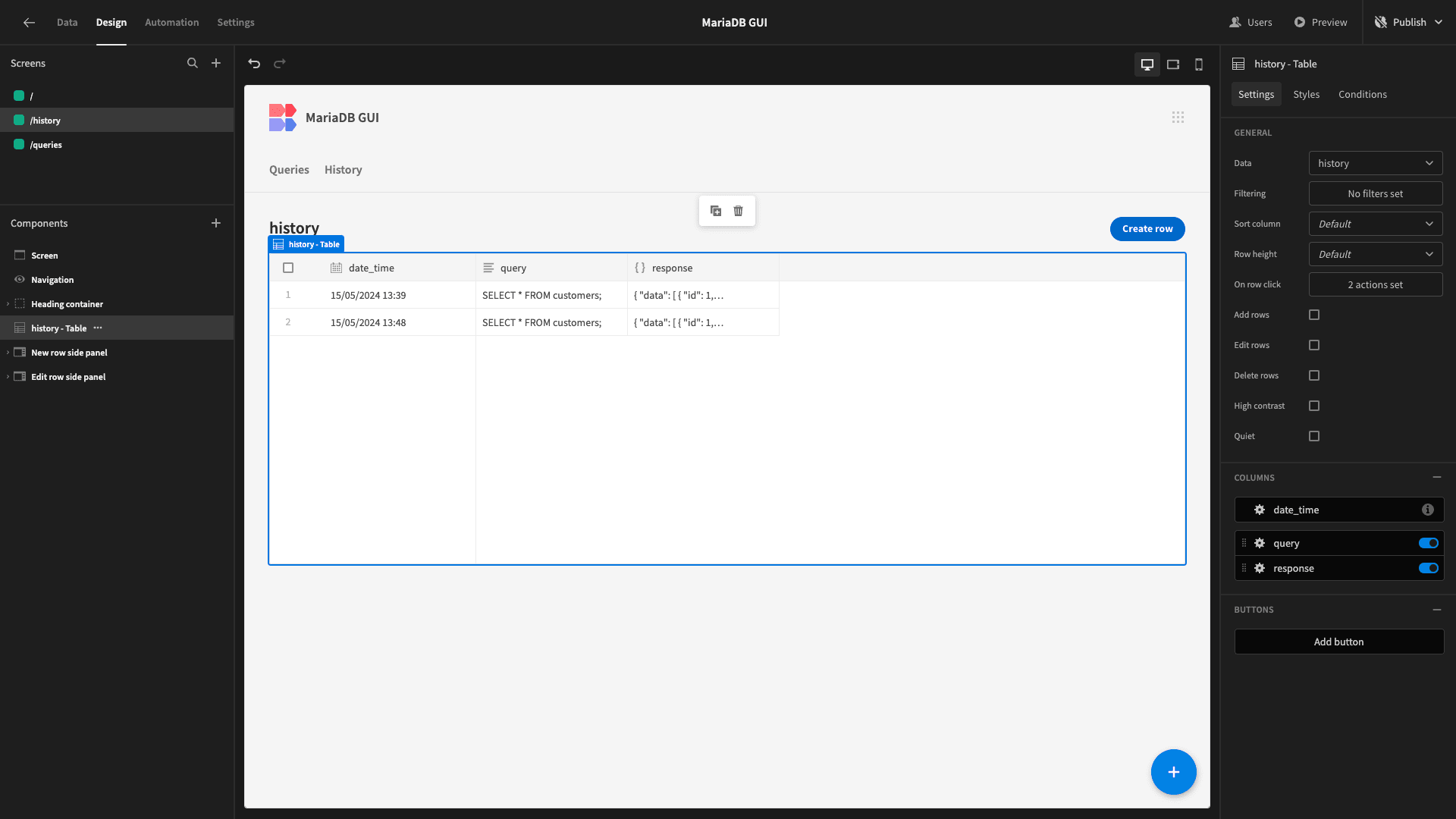 mariadb gui mariadb gui