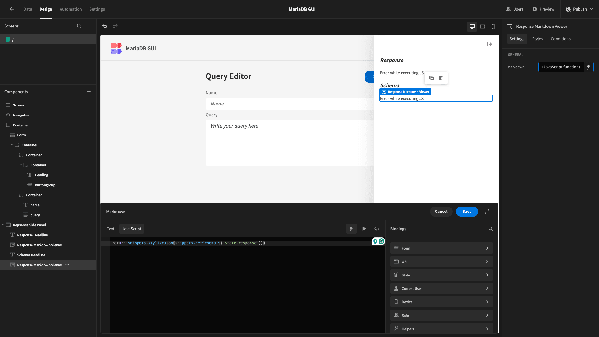 MariaDB GUI MariaDB GUI