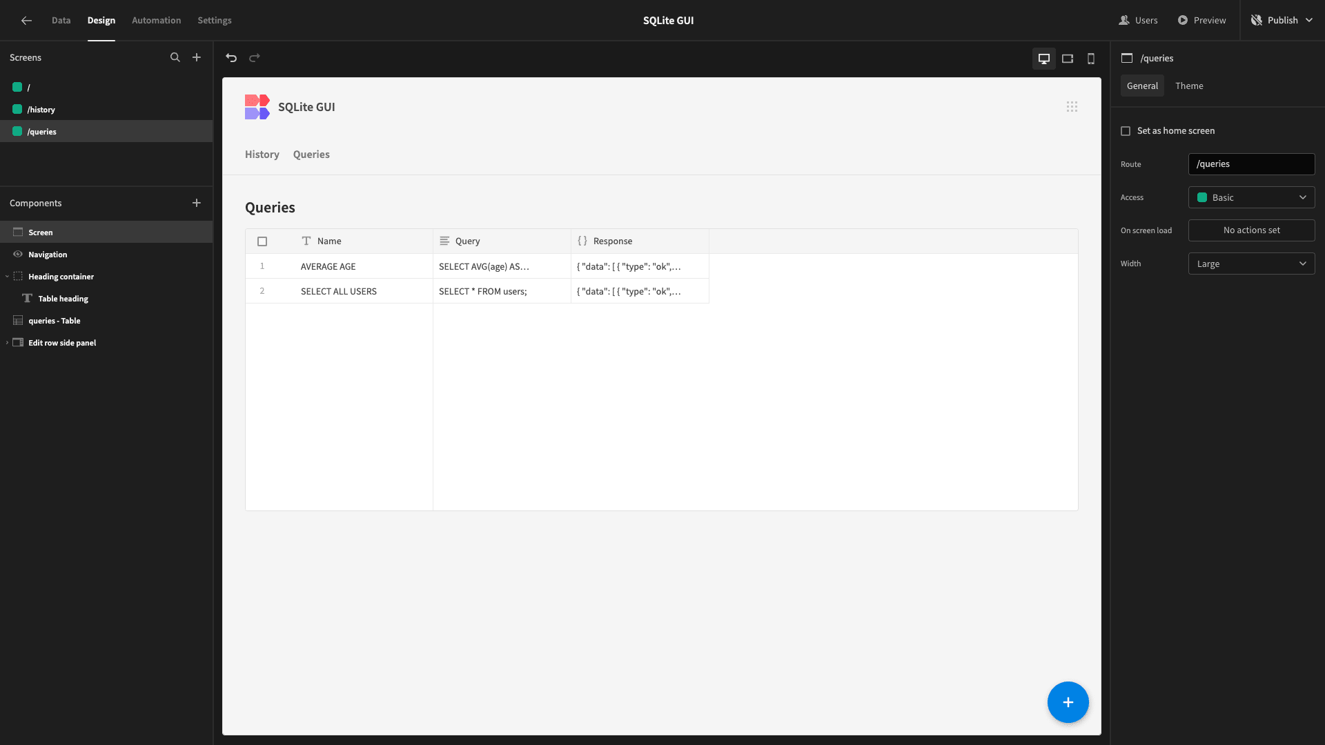 Saved Queries Saved Queries