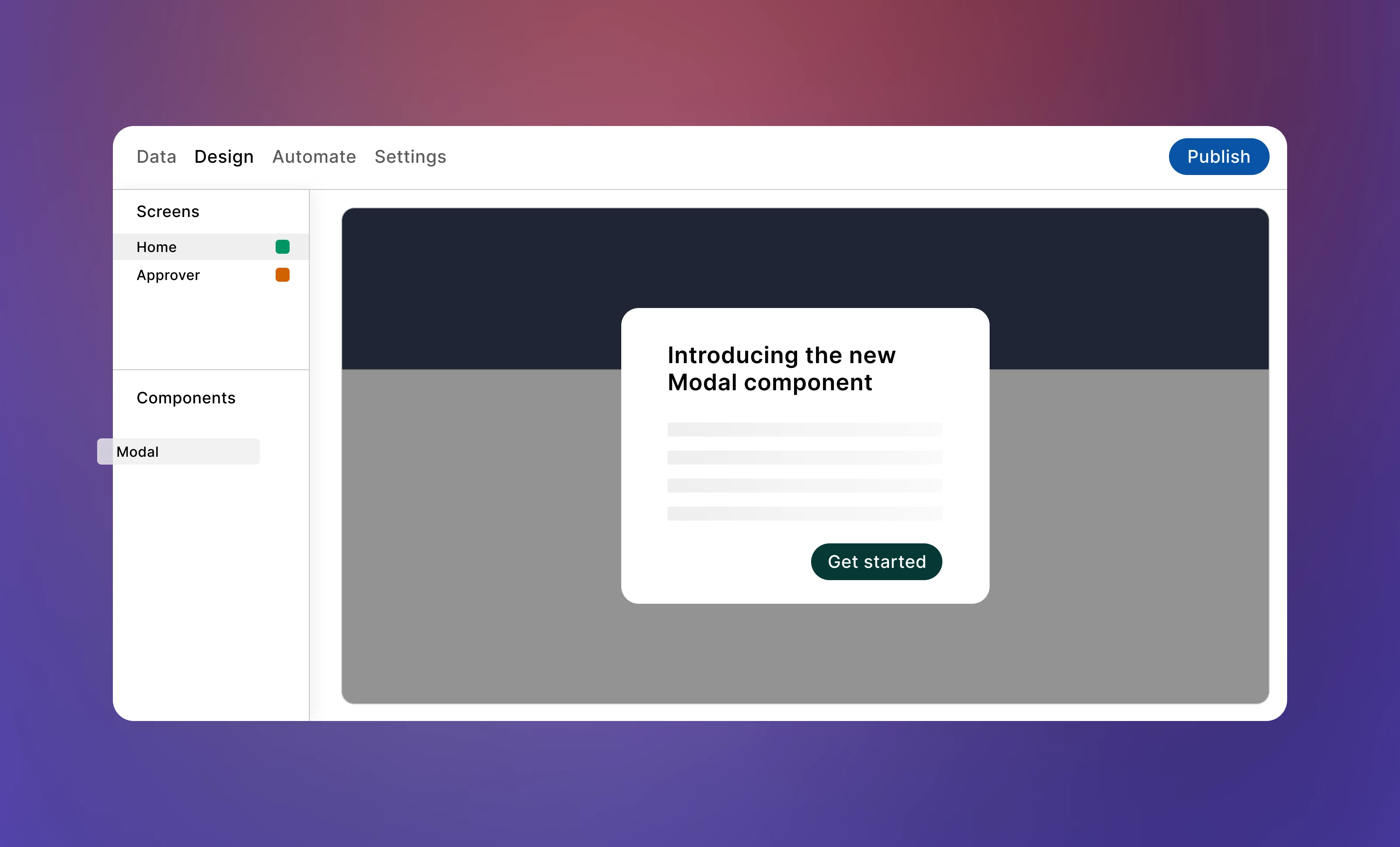Modal component