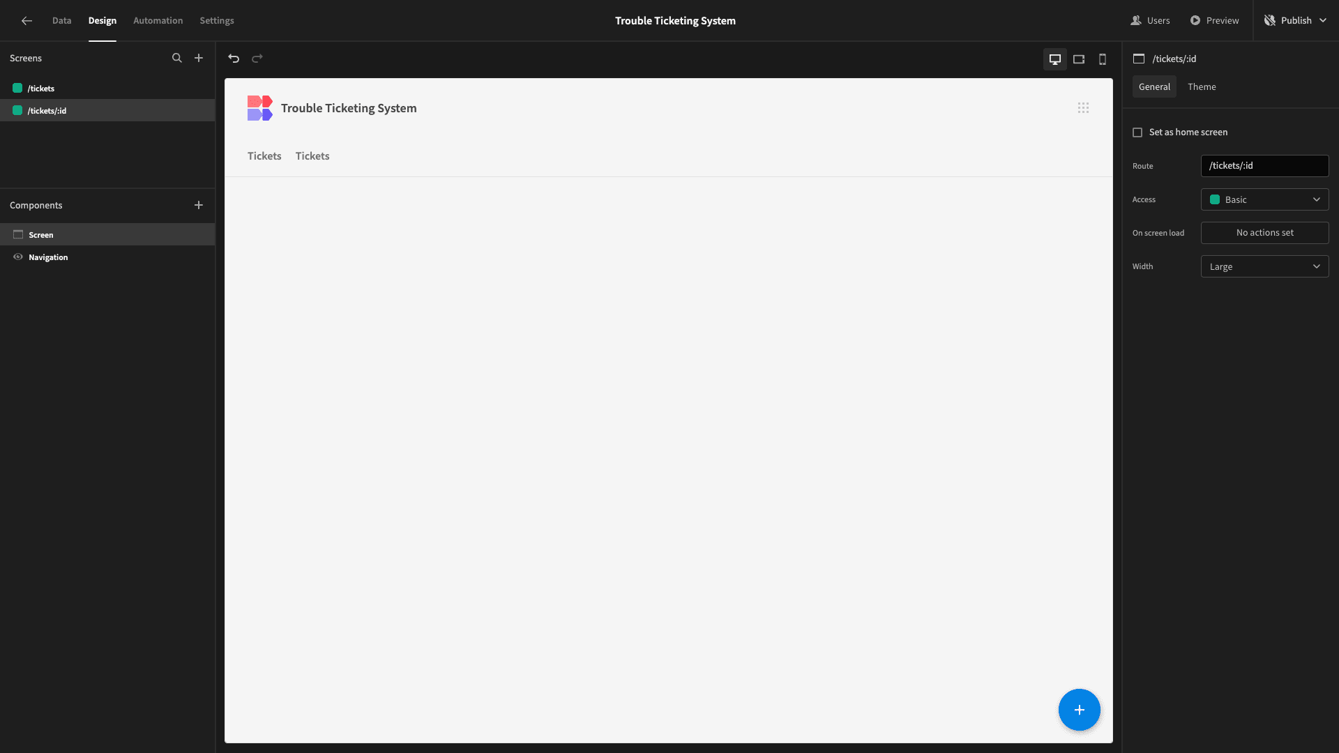 Blank Screen