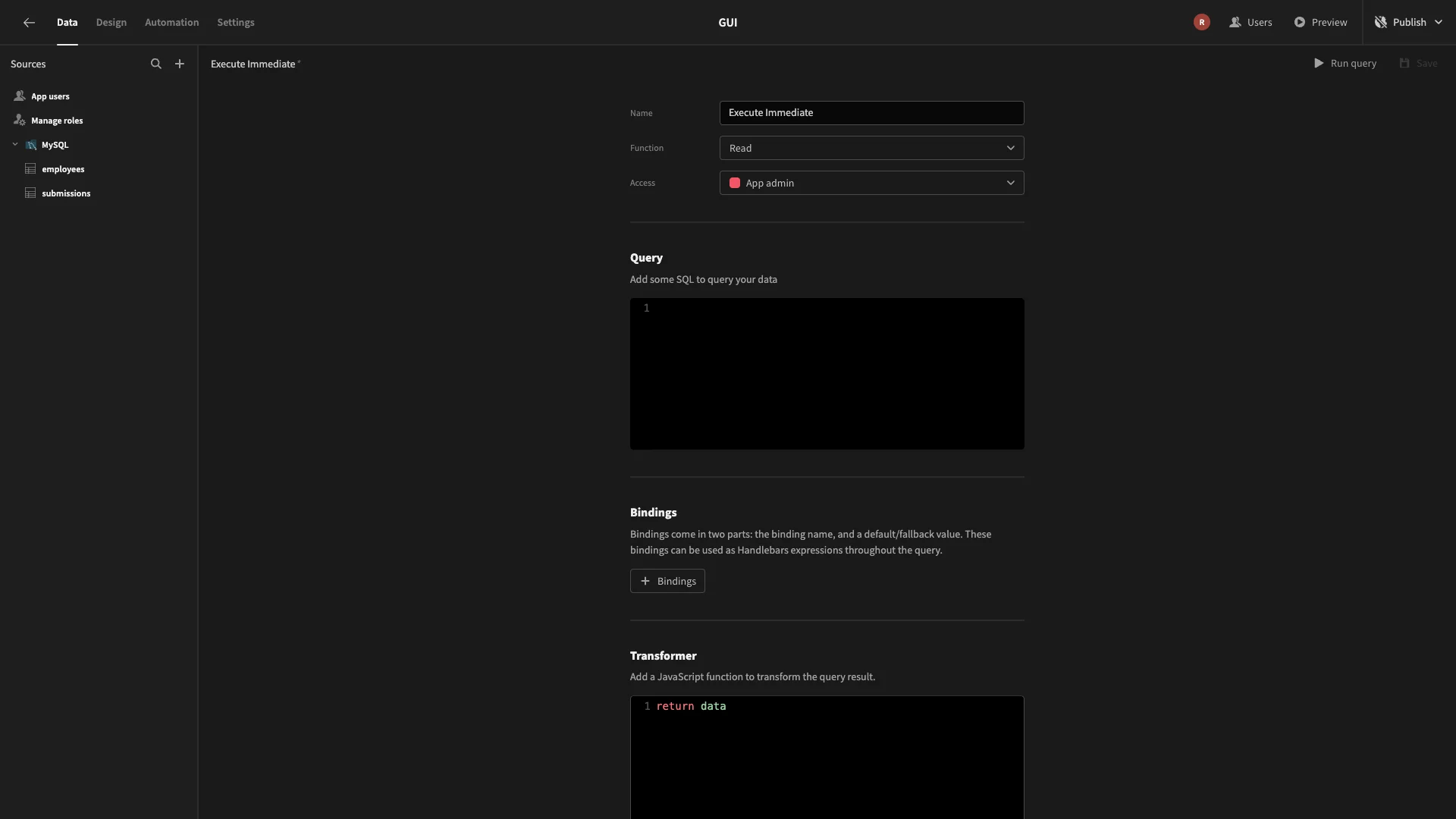 Query Editor