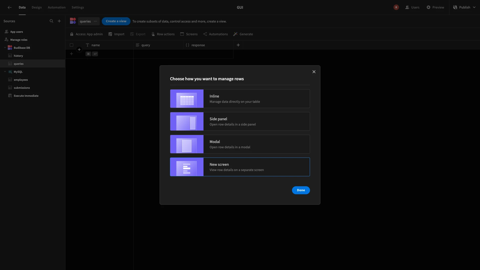 Generate Screens
