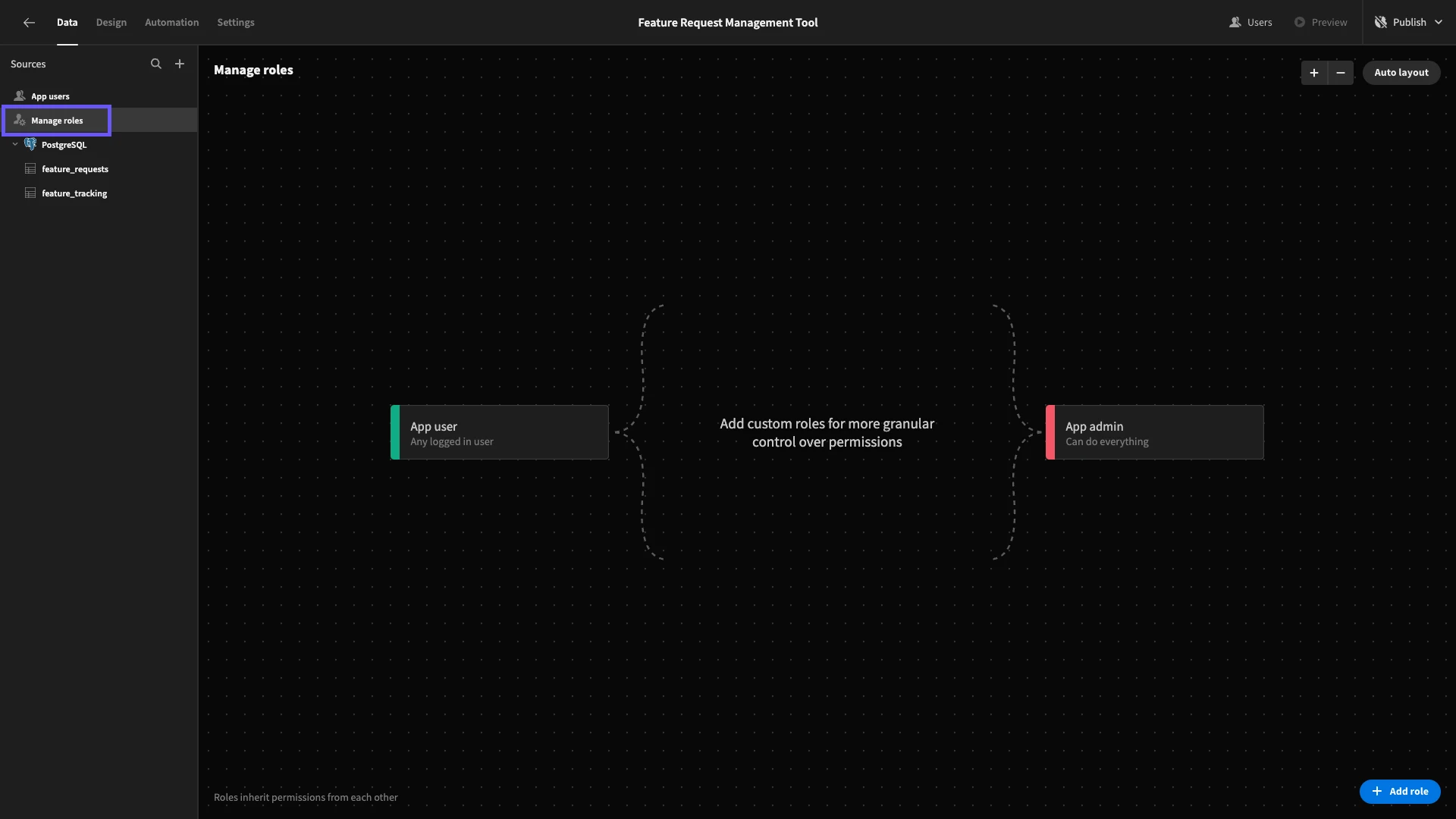 RBAC editor
