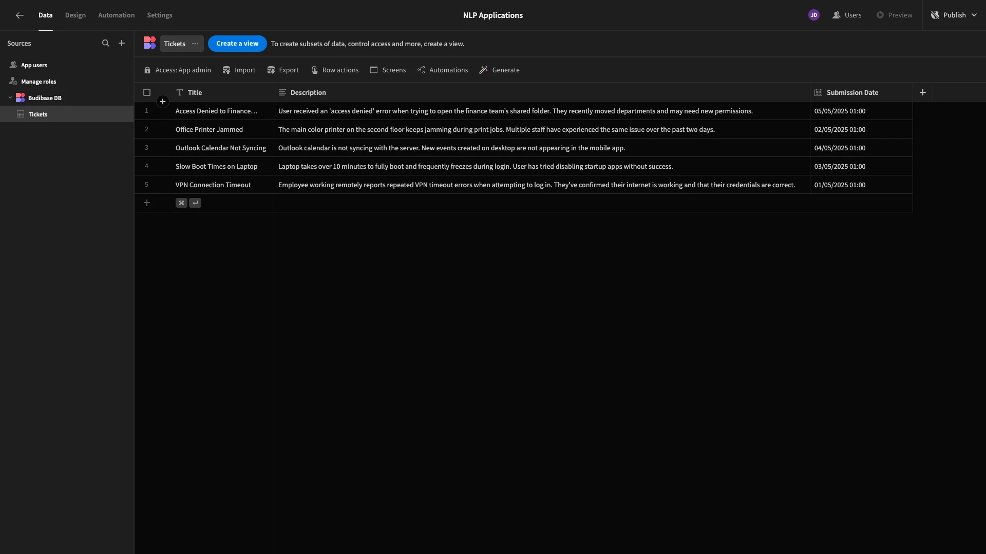 NLP Applications NLP Applications