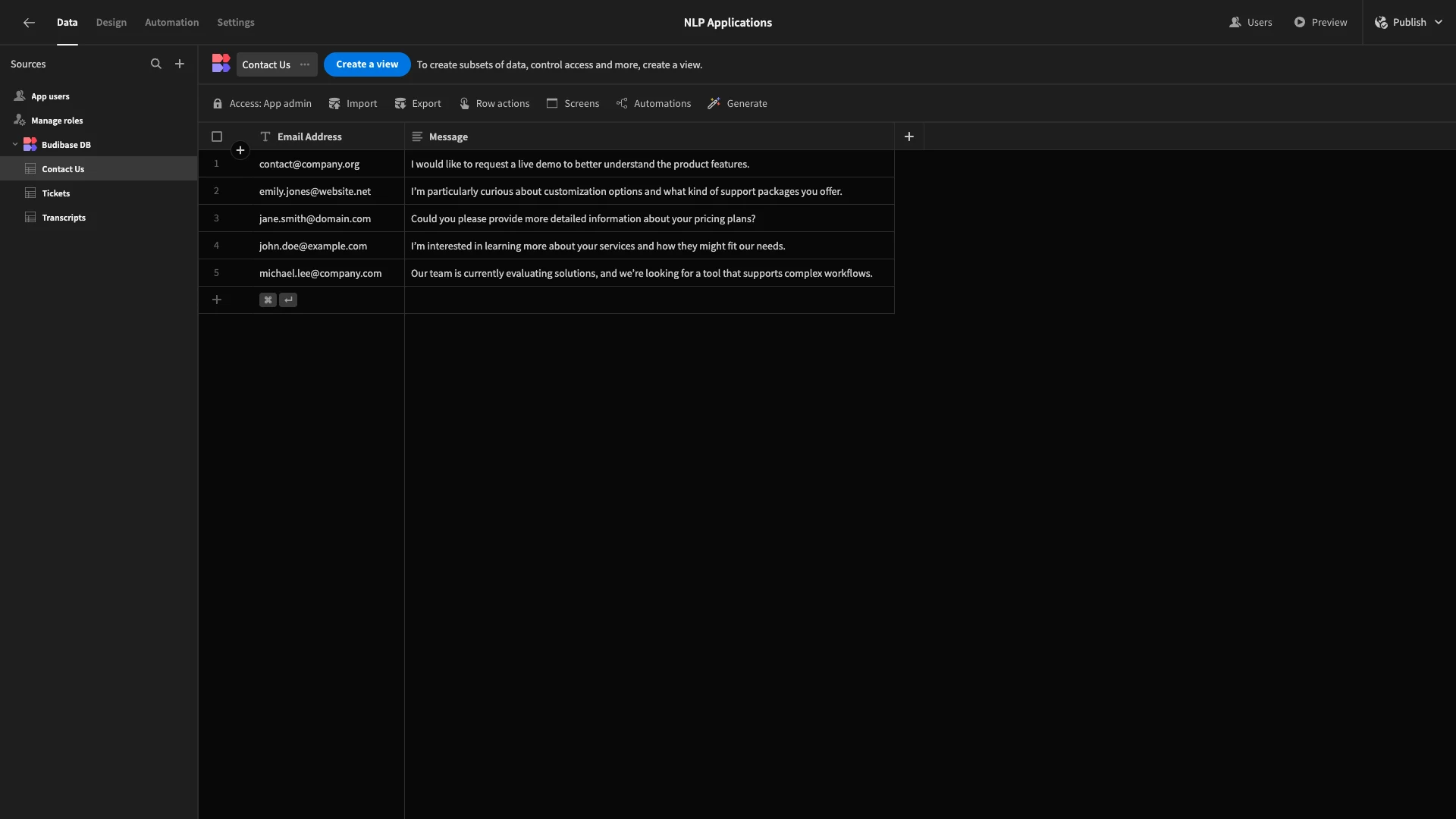 Database Database