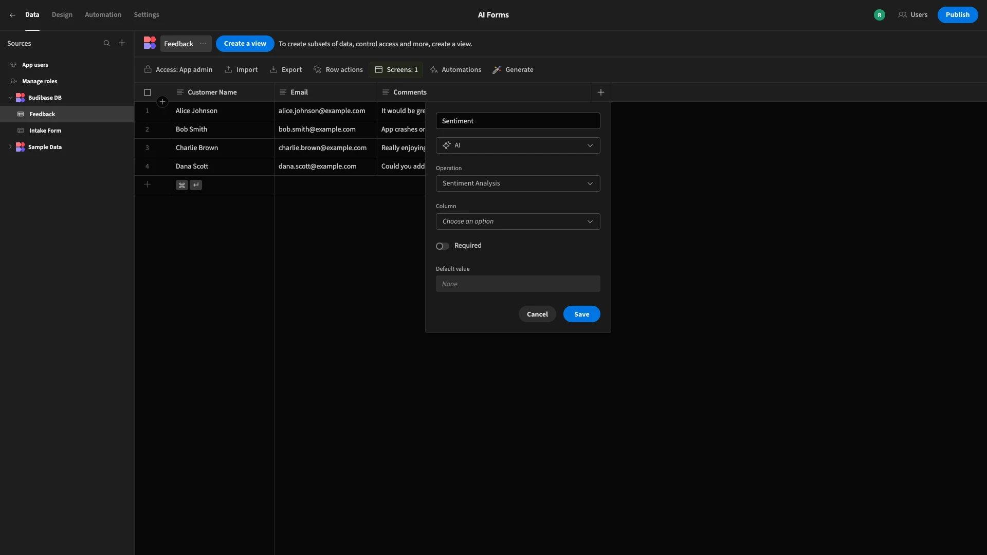 Sentiment Analysis Sentiment Analysis