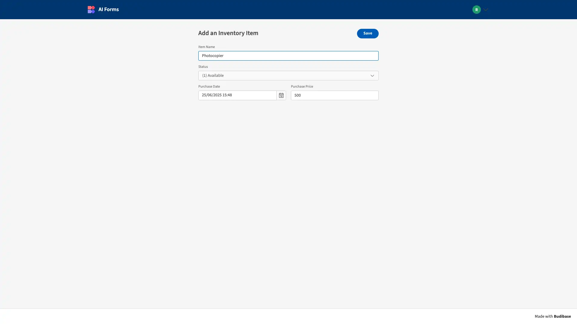 Test Form Test Form