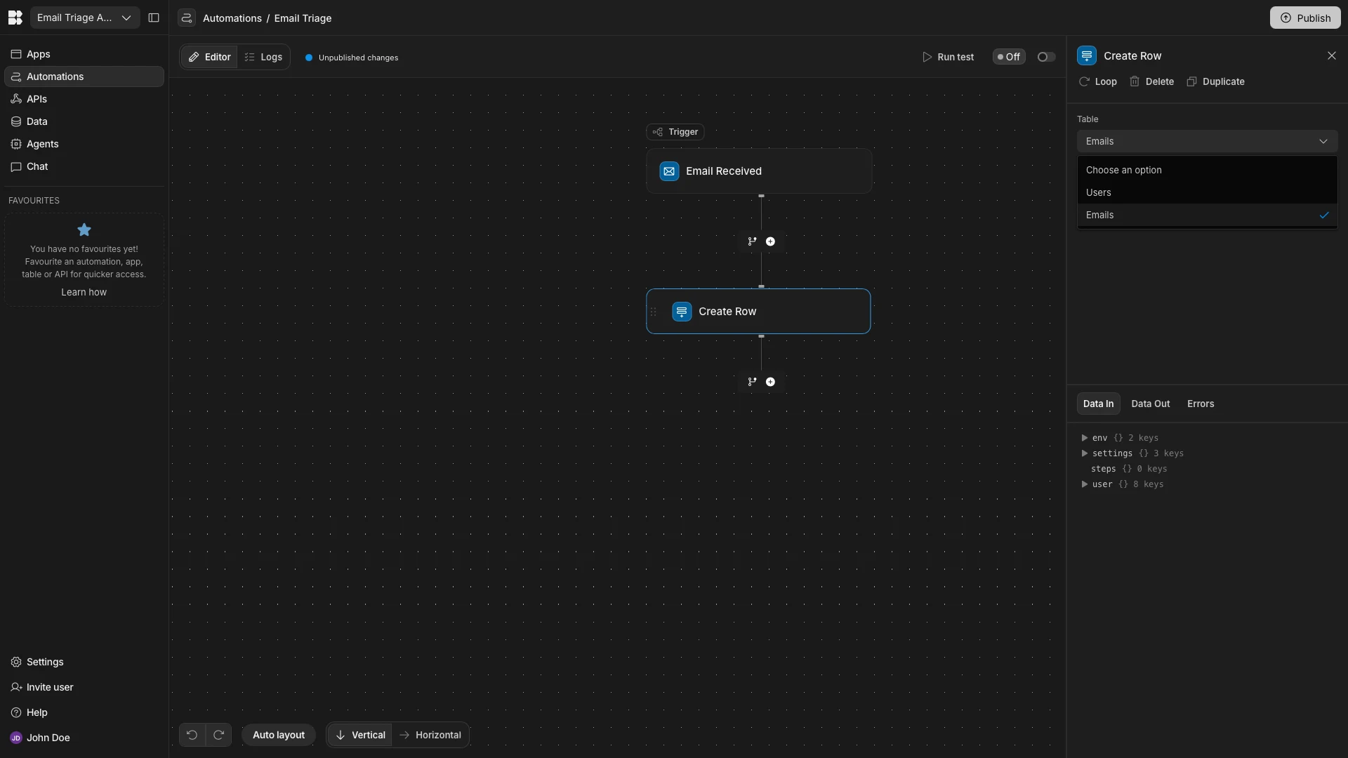 Create Row