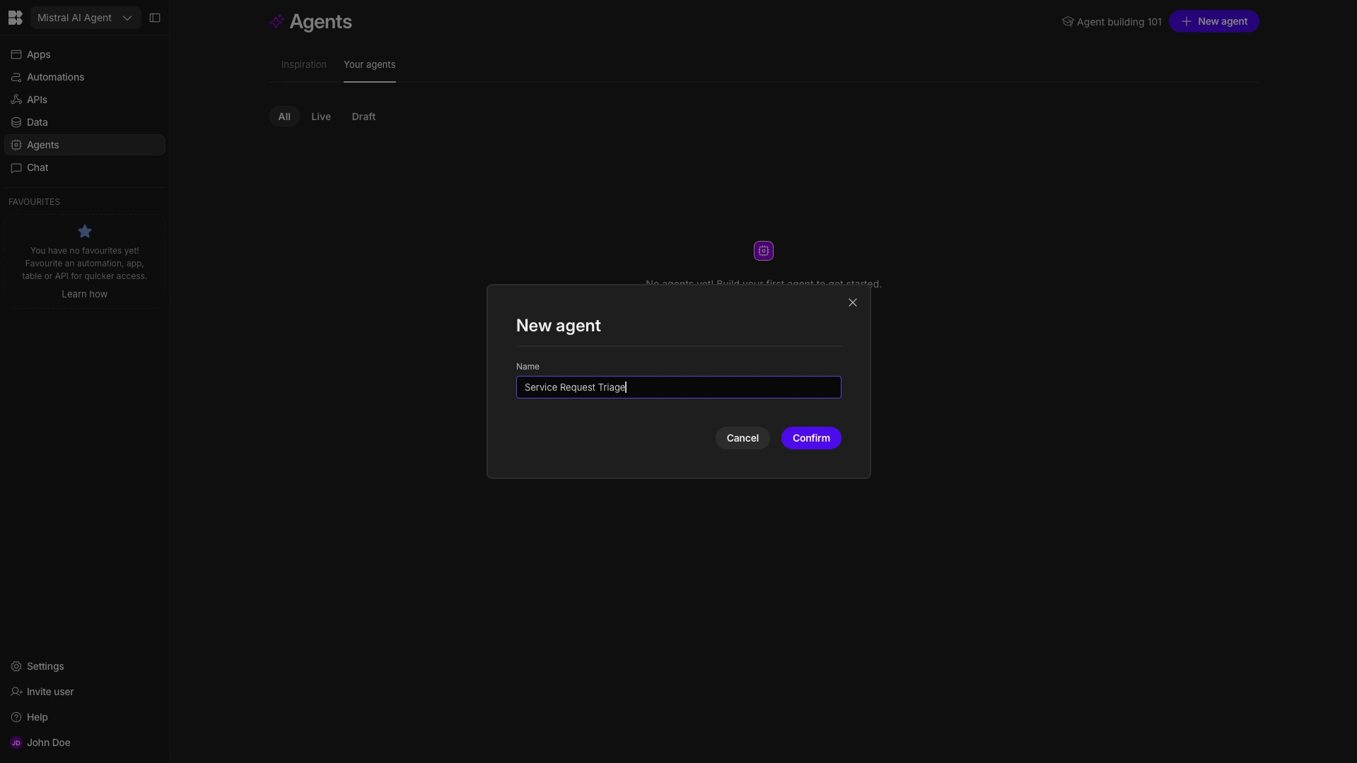 Create Agent Create Agent