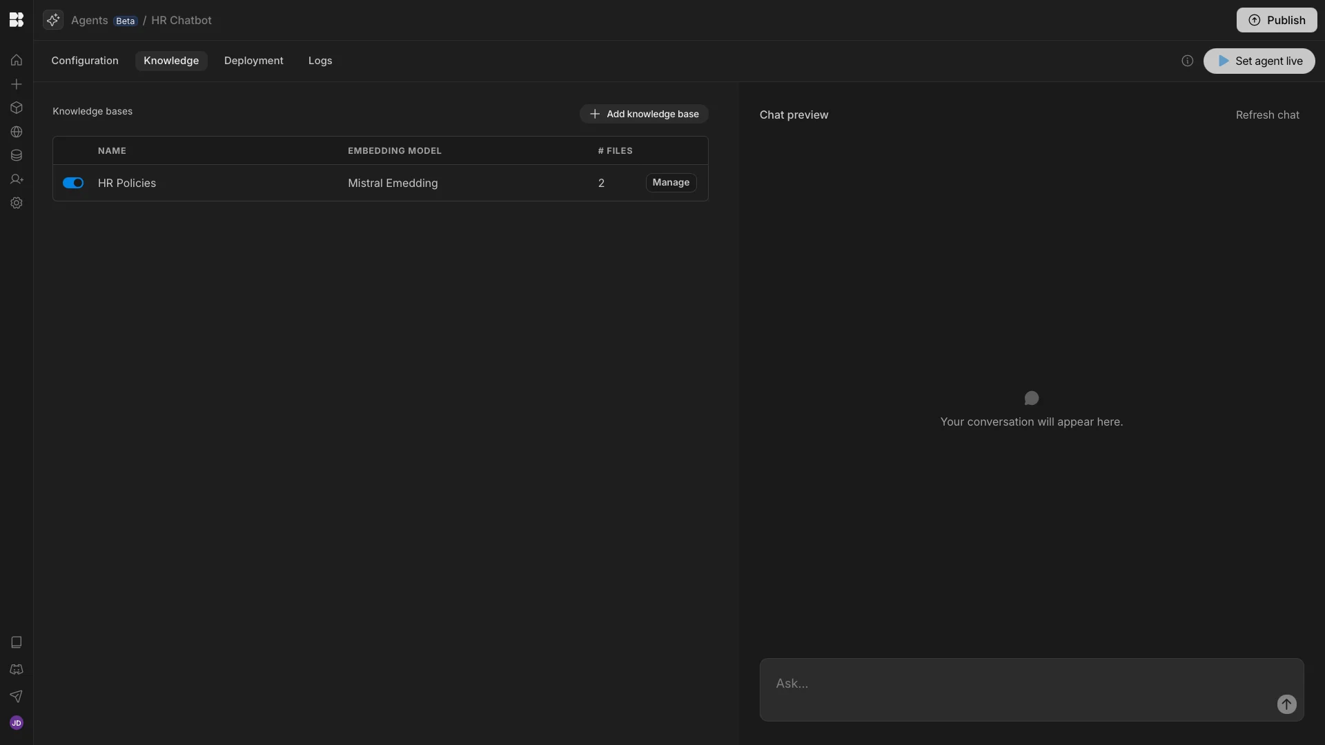 Knowledge Base Knowledge Base